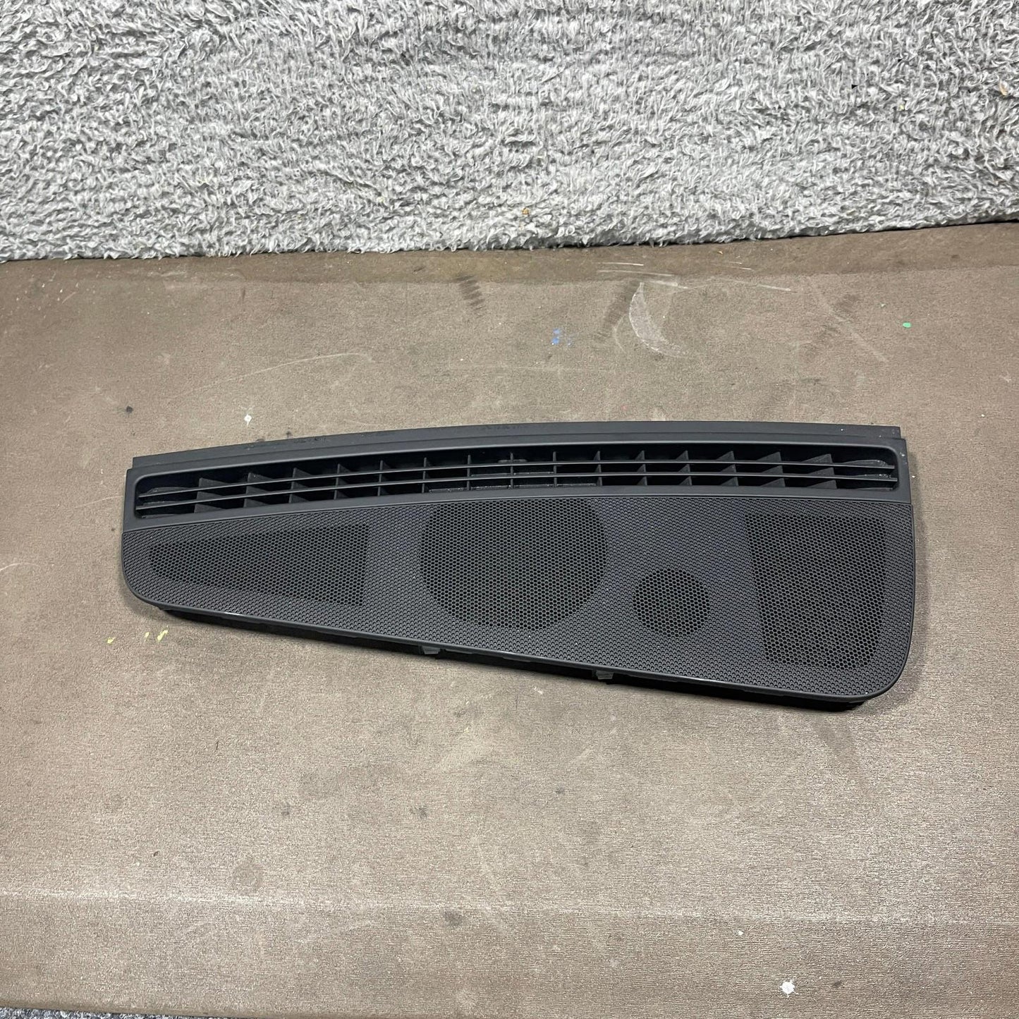 2013-2017 AUDI A6 DASHBOARD SPEAKER GRILLE TRIM COVER PANEL BLACK OEM