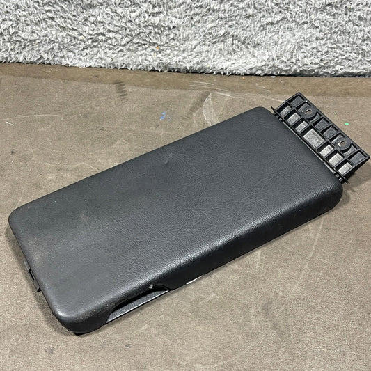 1998-2004 Mercedes SLK230 SLK320 Center Console Black Leather Armrest Top OEM