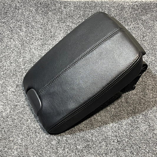 2008-2012 Honda Accord Sliding Center Console Lid Armrest BLACK LEATHER