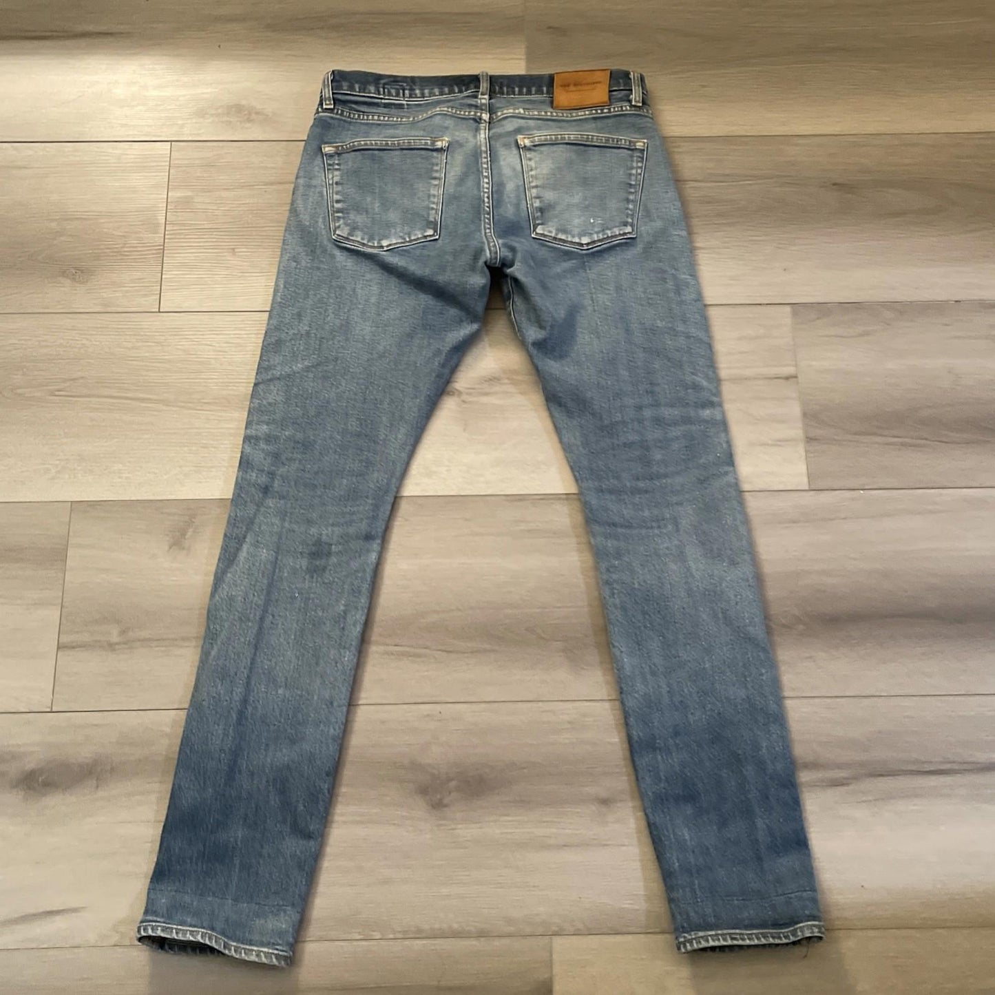 Ace Rivington Mens Candiani Denim Blue Jeans Size 30x34 Athletic Taper