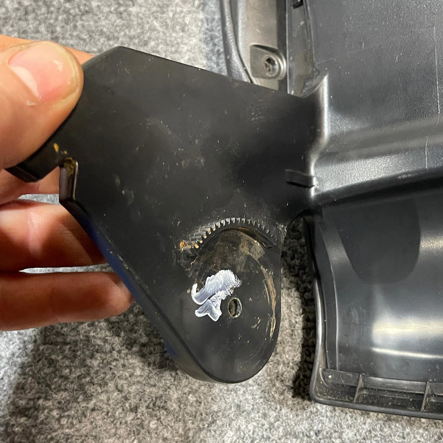 2008-2012 Honda Accord Sliding Center Console Lid Armrest BLACK LEATHER