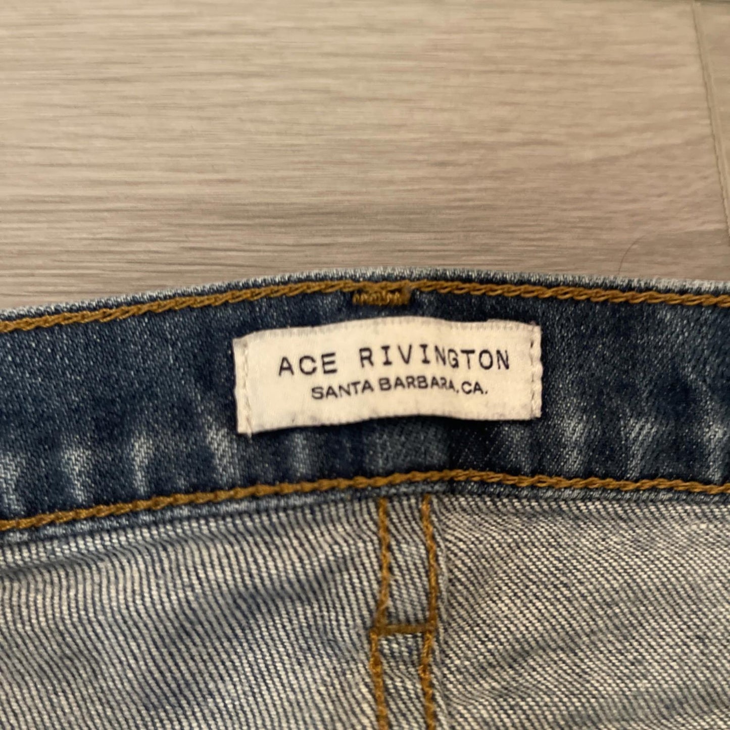 Ace Rivington Mens Candiani Denim Blue Jeans Size 30x34 Athletic Taper
