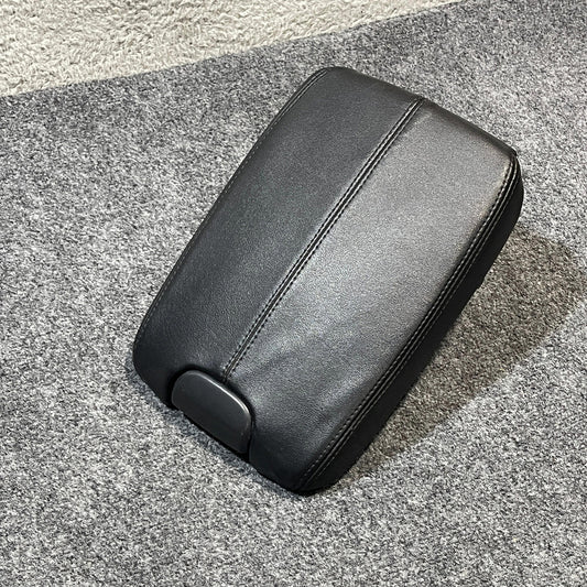 2008-2012 Honda Accord Sliding Center Console Lid Armrest BLACK LEATHER