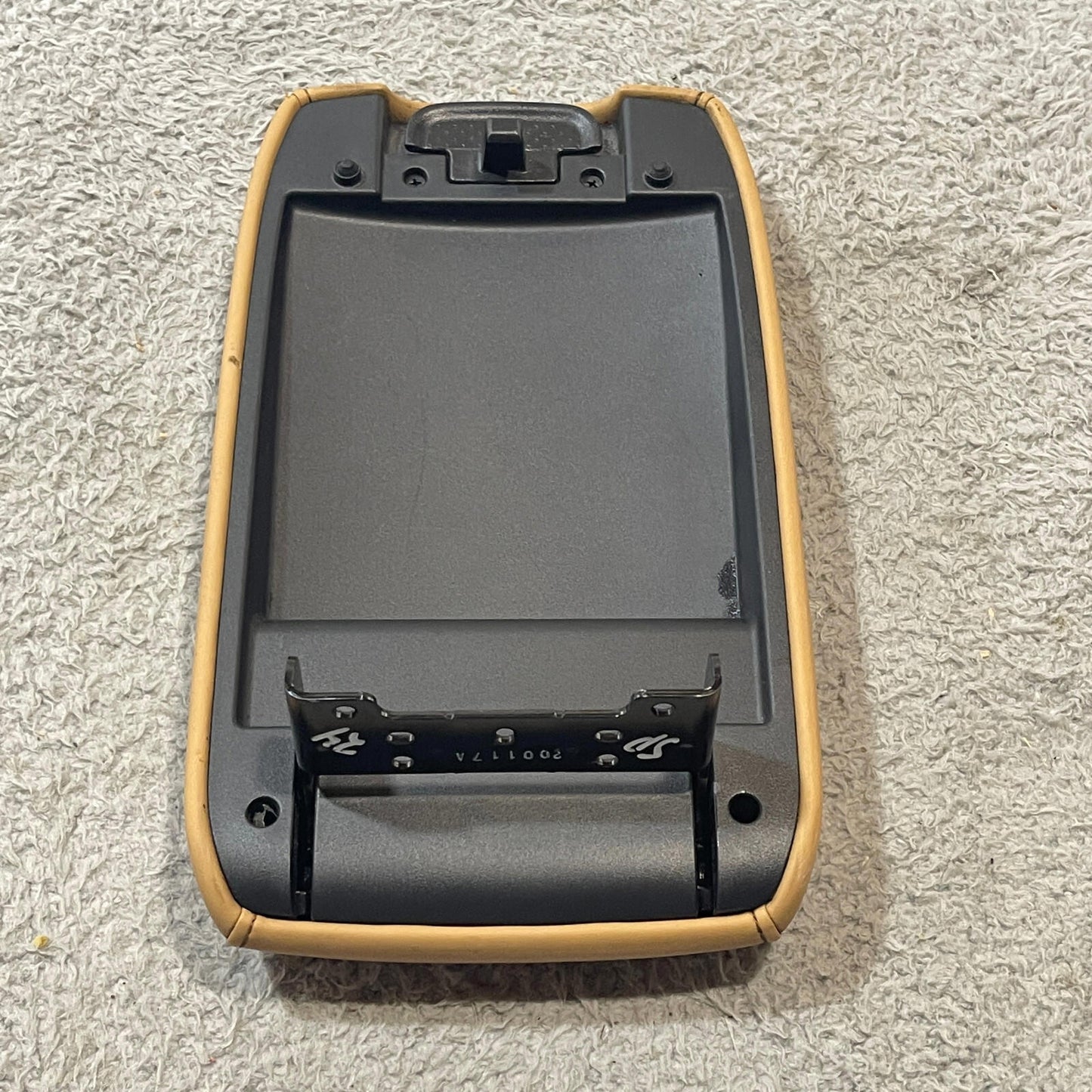 Nissan Sentra 2020 Console Lid Tan Leather Armrest with Black Stitching