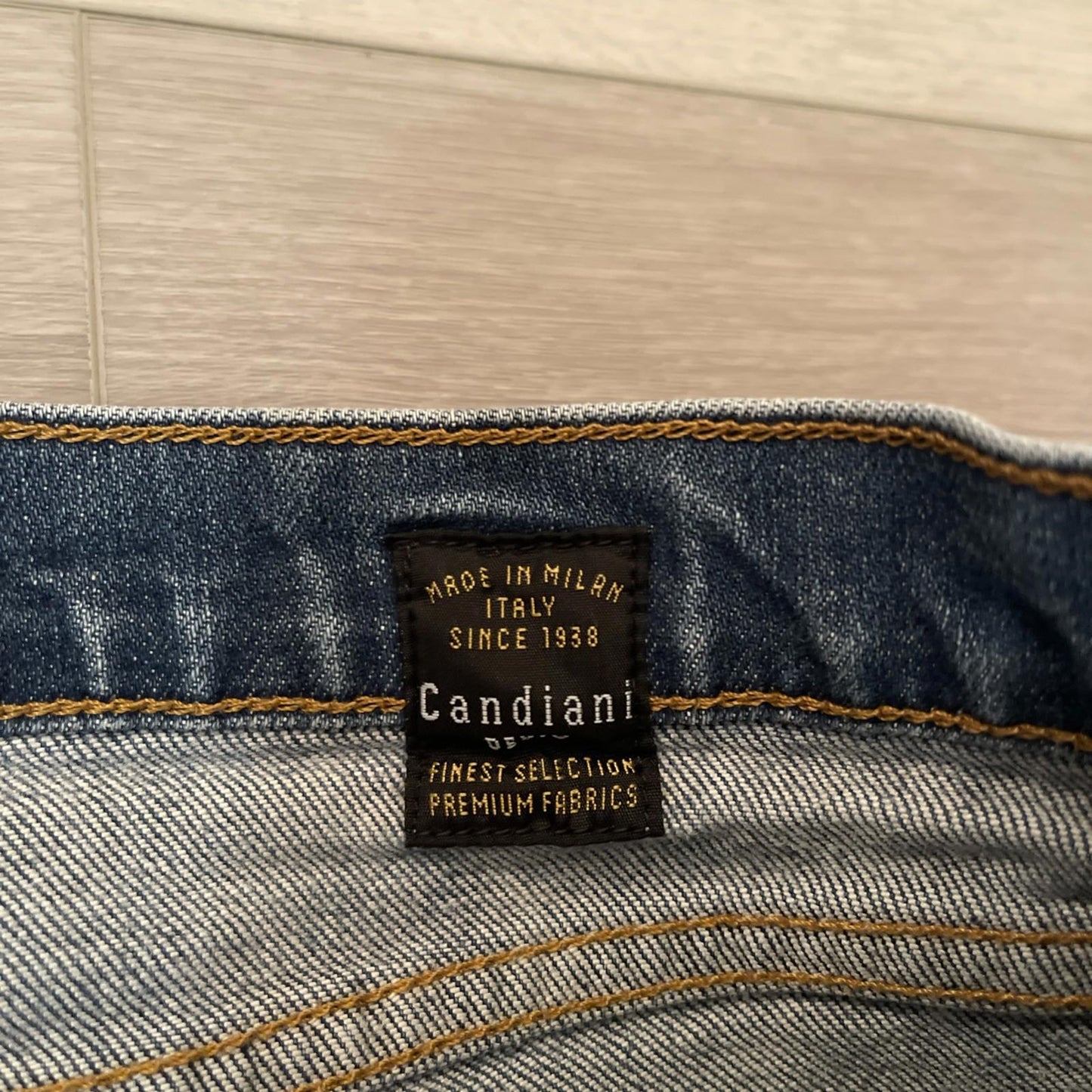 Ace Rivington Mens Candiani Denim Blue Jeans Size 30x34 Athletic Taper