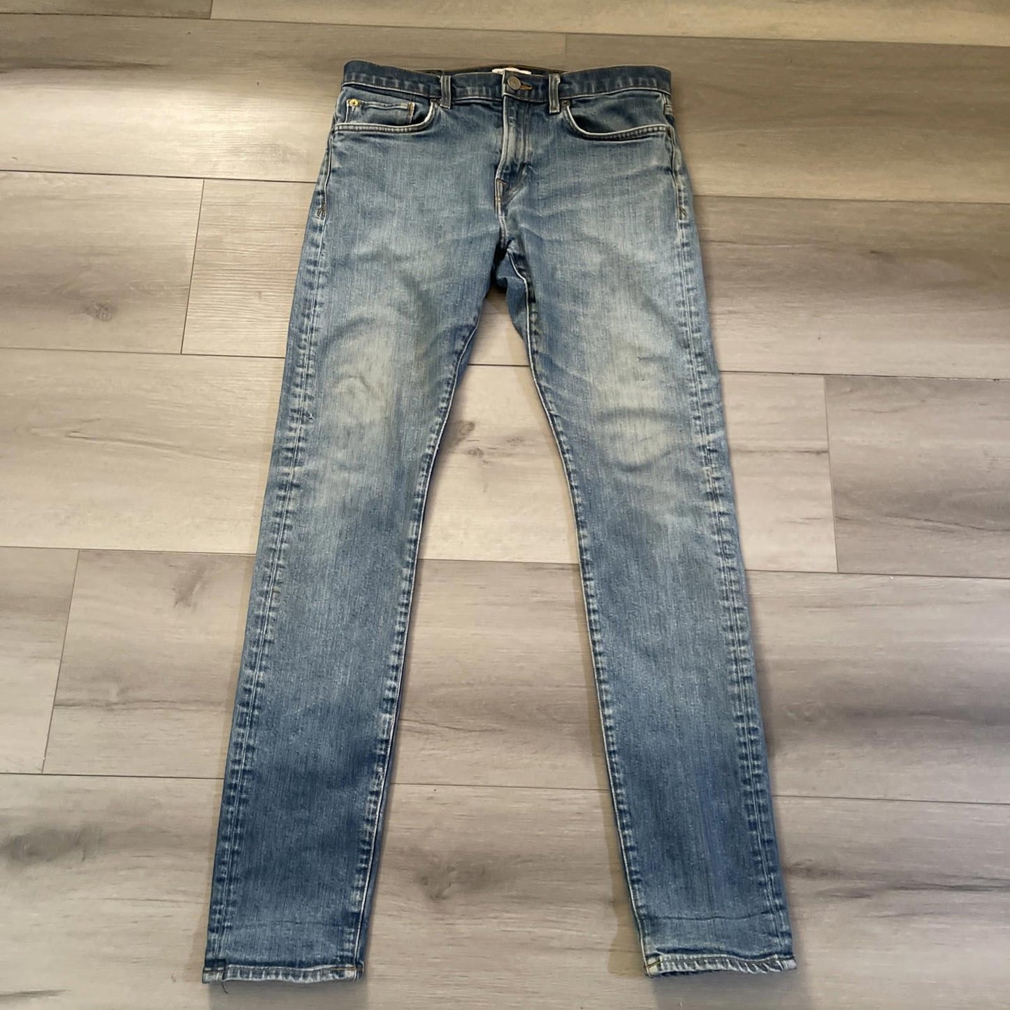 Ace Rivington Mens Candiani Denim Blue Jeans Size 30x34 Athletic Taper