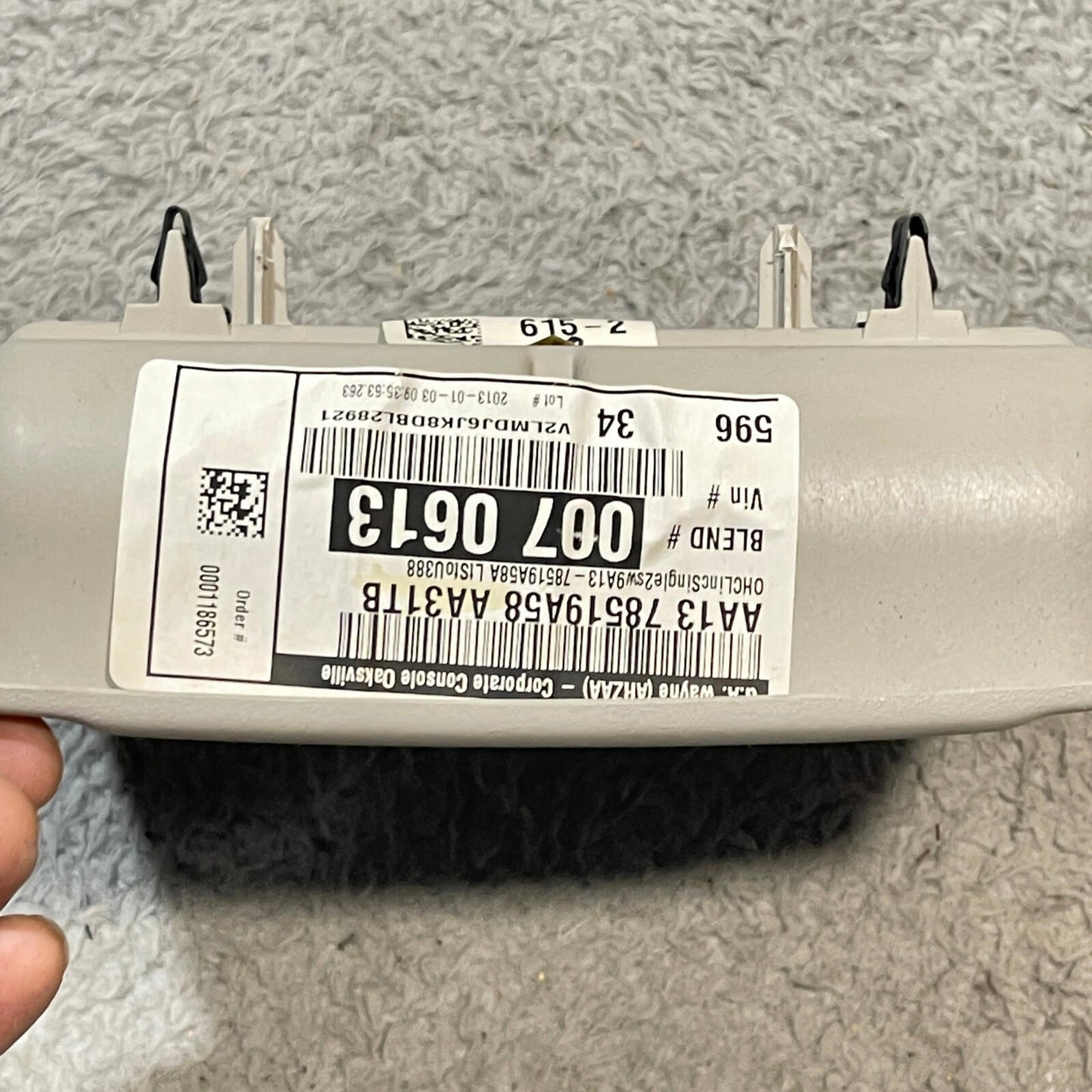 2010-2019 Lincoln MKT Sunroof Power Tilt Slide Tan Front Overhead Console OEM